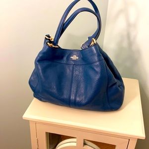 Blue Coach Lexy purse